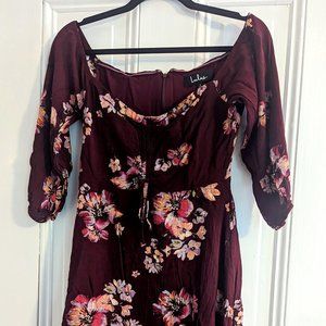 Lulus Dress, Maroon, Small